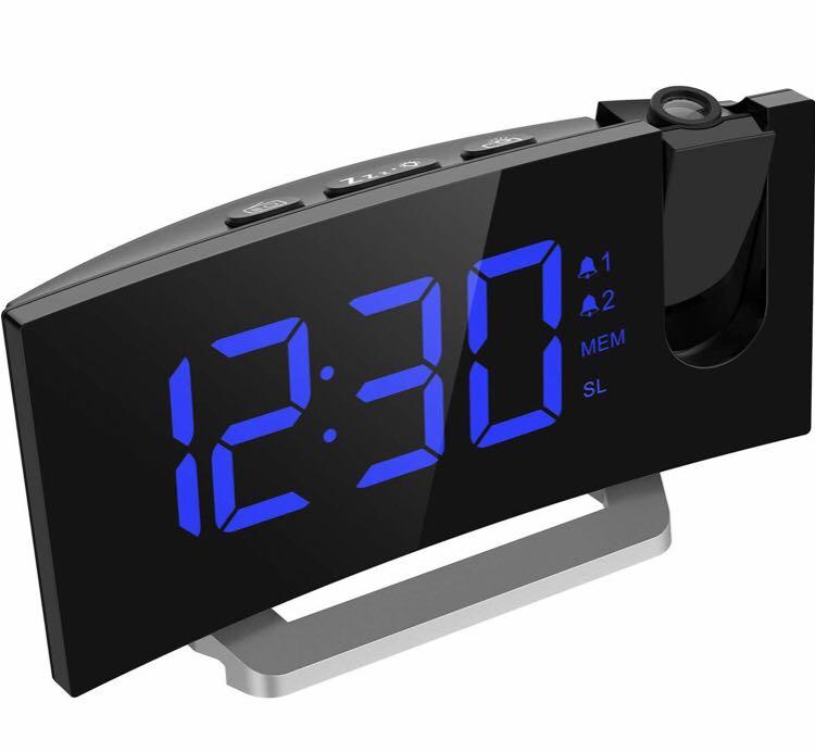 ZAPALA expert Wake-Up Projection Alarm Clock with Radio for Bedside or Kitchen FM Radio with 10 Preset Station Sleep /& Snooze Function Dual Alarm USB Port for Smart Phones and Tablets Charging