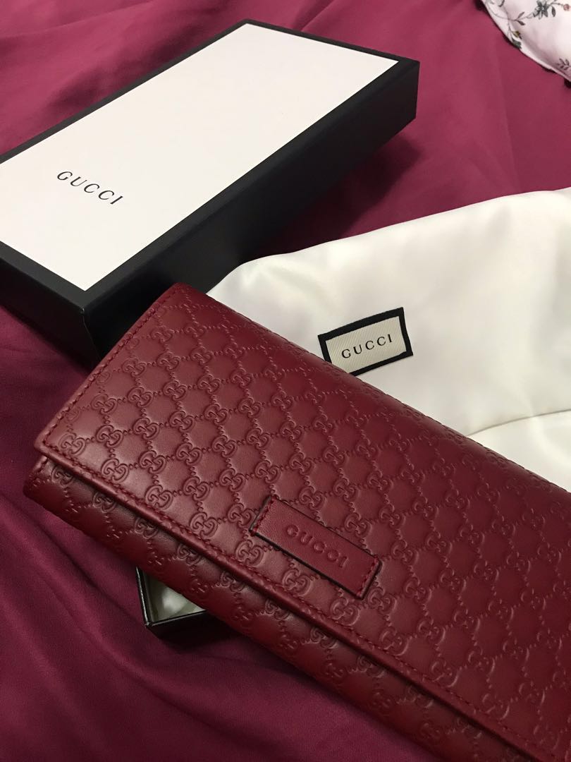gucci women's leather wallet