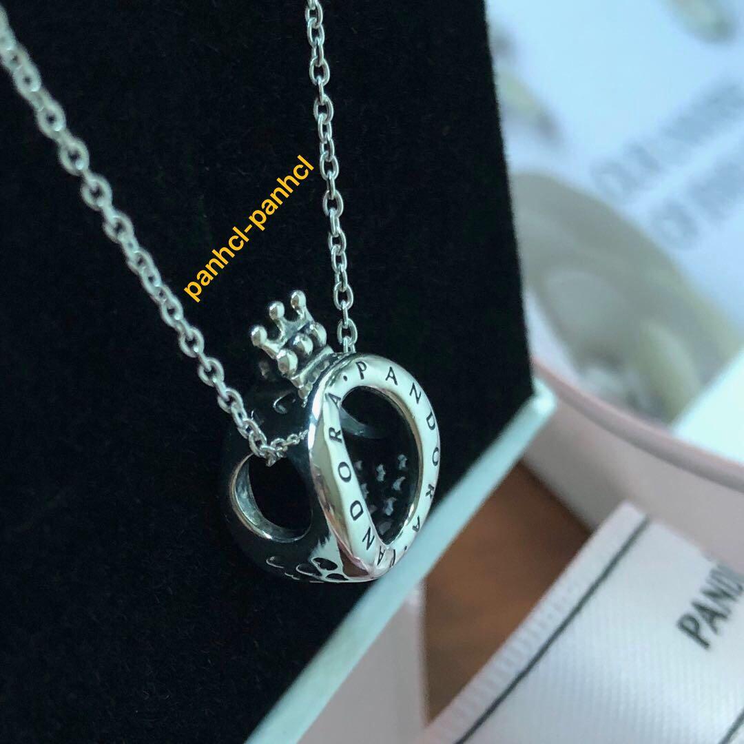 Pandora Necklace with Pandora Crown O 