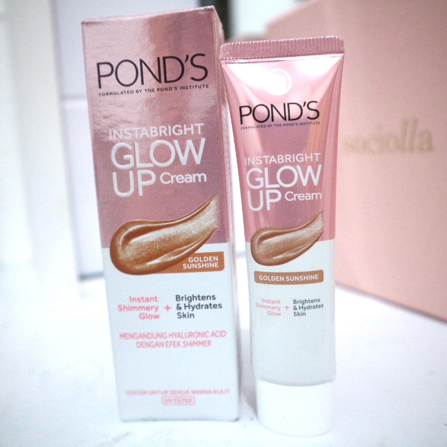 Ponds Glow Up Instabright Illuminating Moisturizer Cream Golden