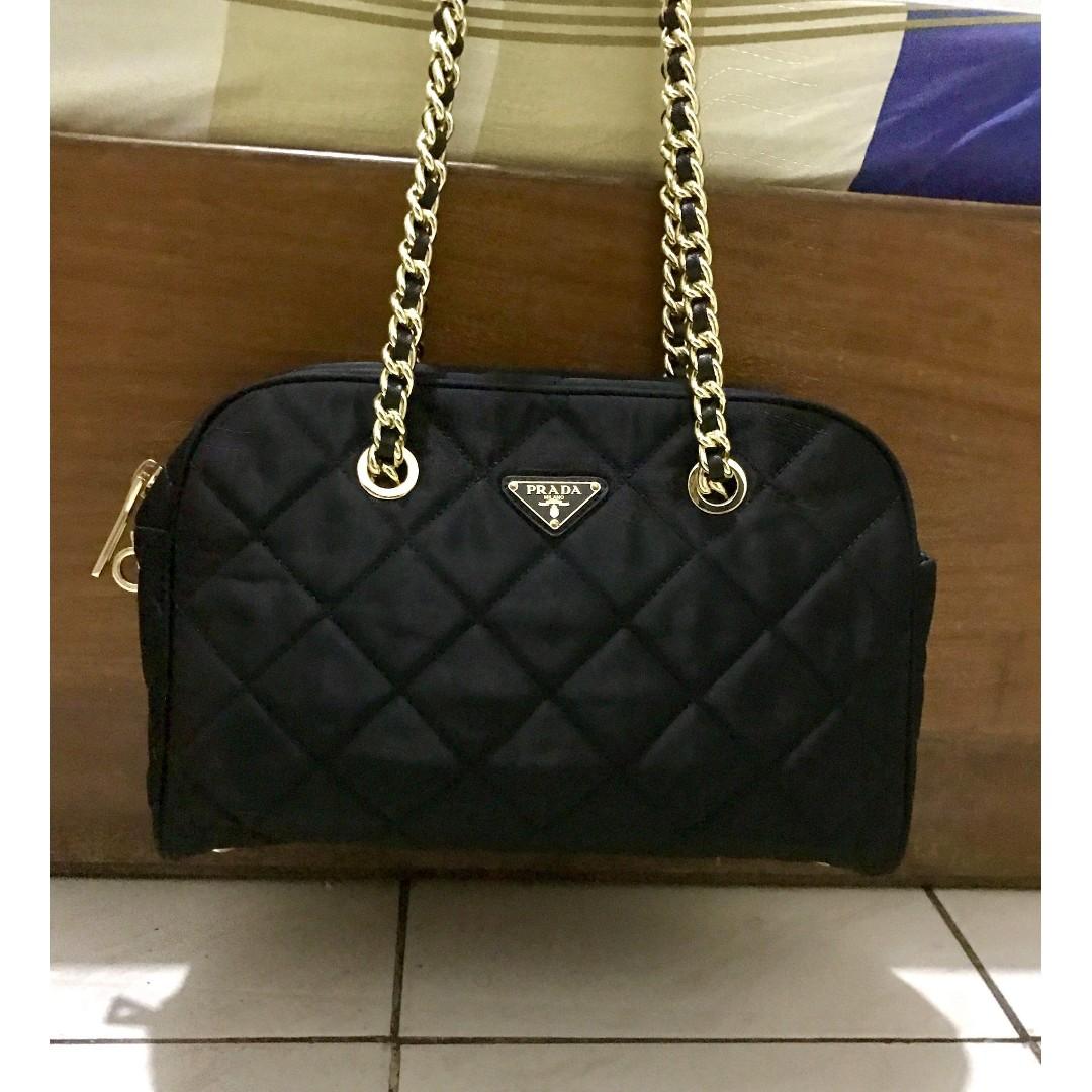 prada quilted tessuto bag