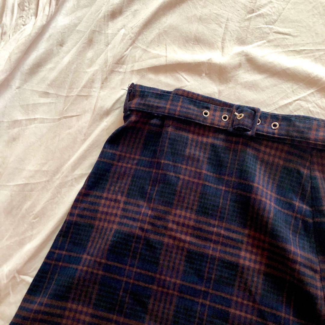 Pull and bear plaid skirt Clearance