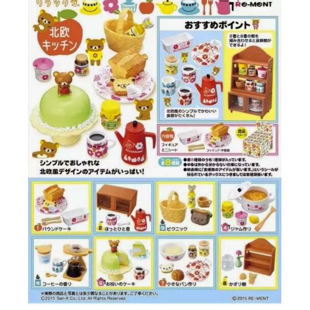Re Ment Sanrio Rilakkuma Nordic Kitchen Toys Games Others On Carousell
