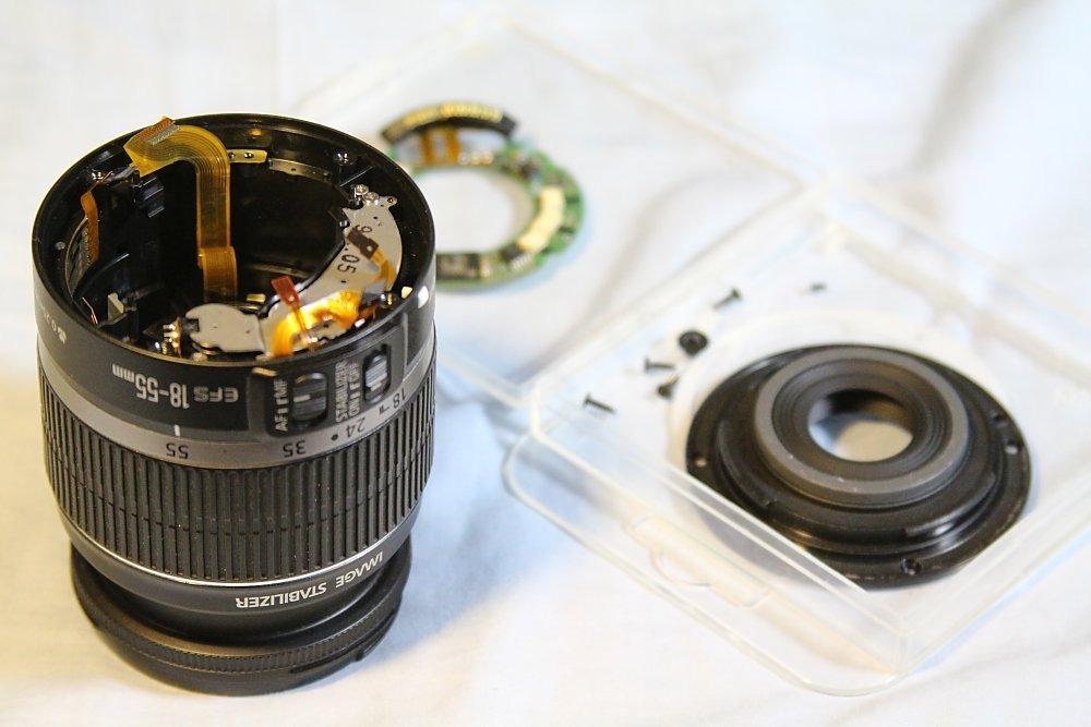 Repair Lens Canon 1855MM autofocus /Lens error, Photography, Lens