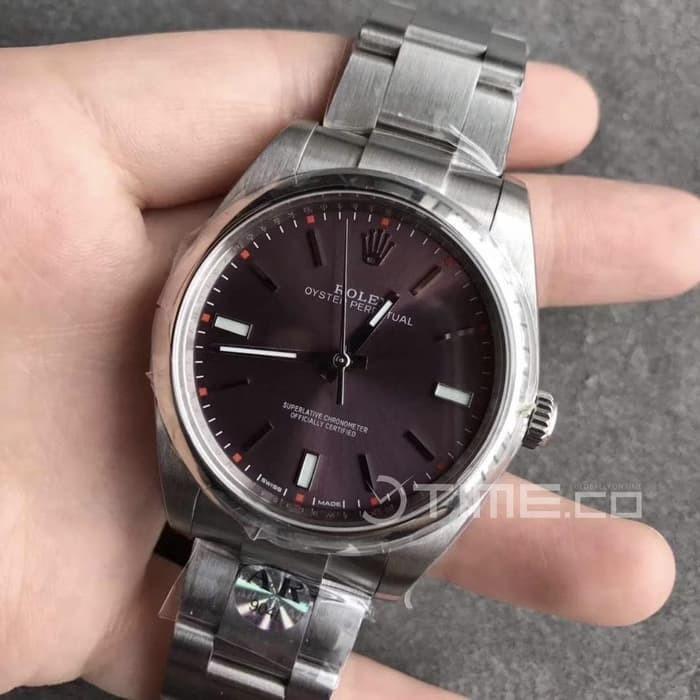 Rolex oyster perpetual blue grey purple barang mewah jam tangan di
