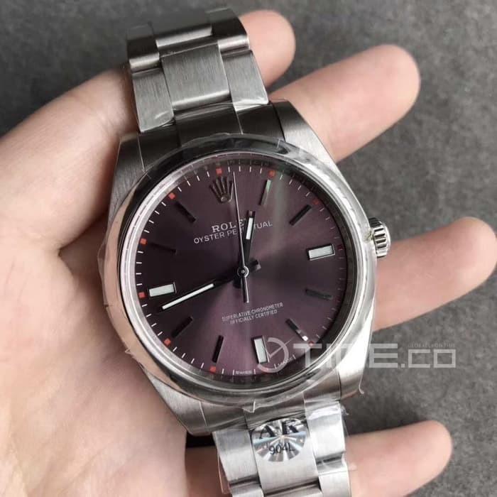 Rolex oyster perpetual blue grey purple barang mewah jam tangan di