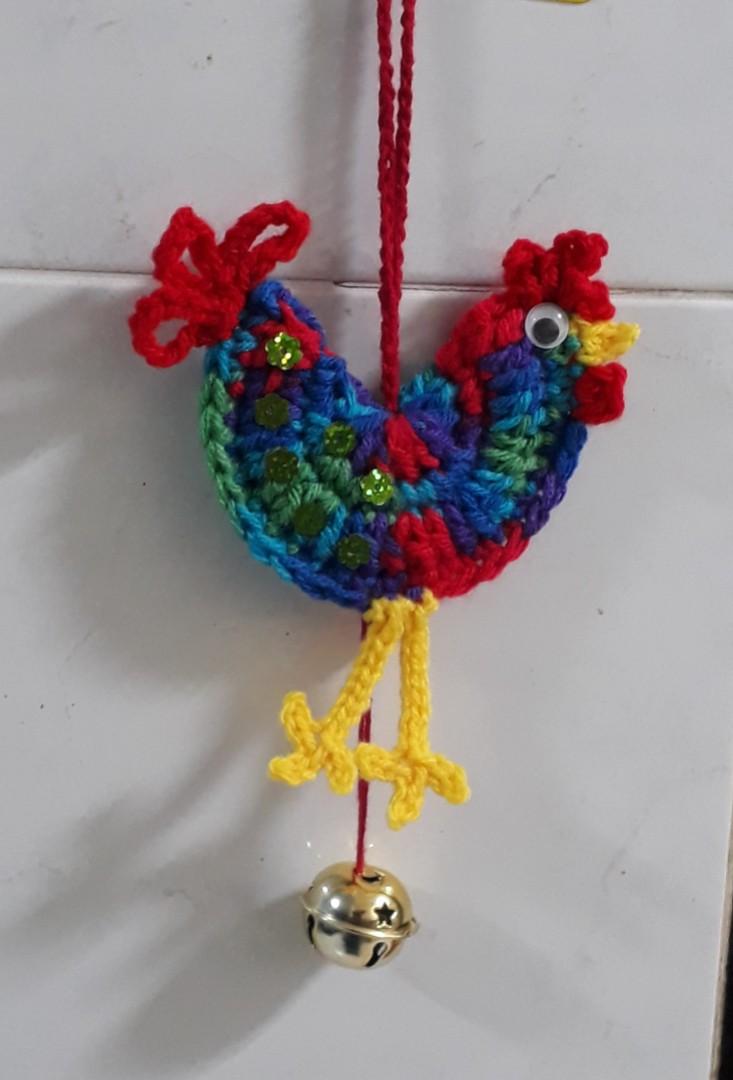 Rooster Crochet Door Knob Hanger On Carousell