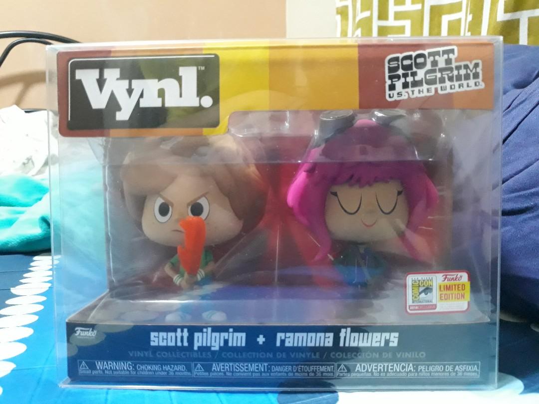 Sdcc Scott Pilgrim And Ramona Flowers Funko Vynl Pop On