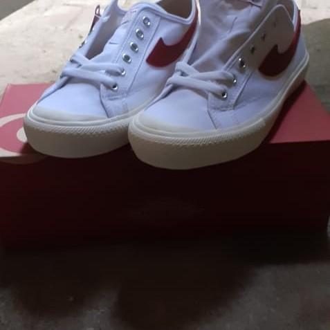 Sepatu Compass Gazelle White Red Low Fesyen Wanita Sepatu Di Carousell