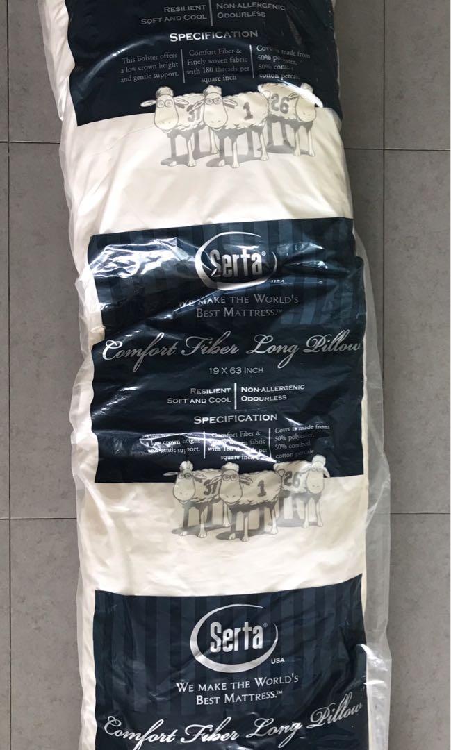 Serta Comfort Fiber Long Pillow Everything Else on Carousell