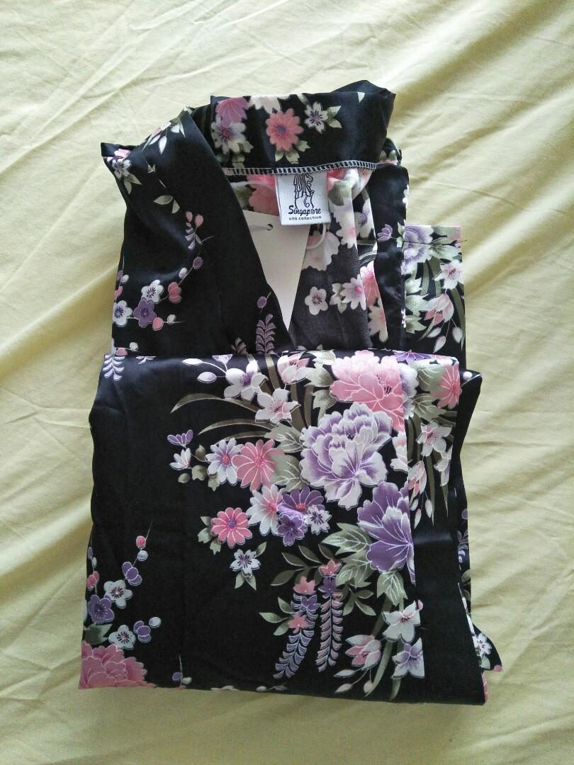 Floral Reverie Silk Kimono main image 1