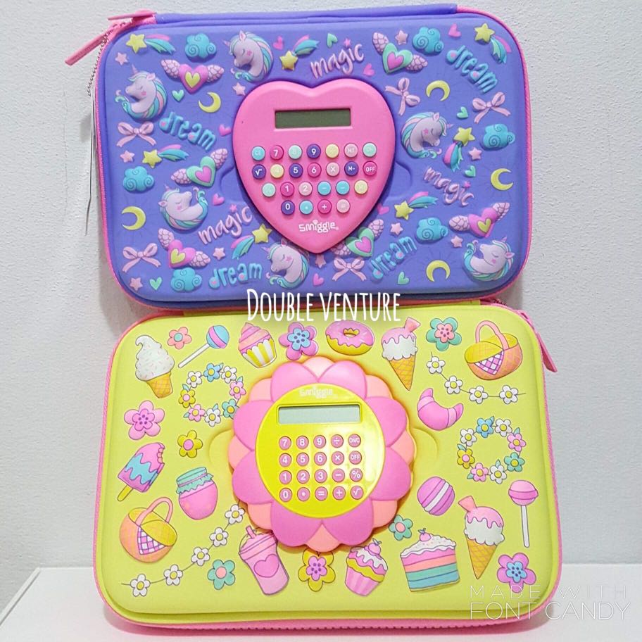pencil case with calculator