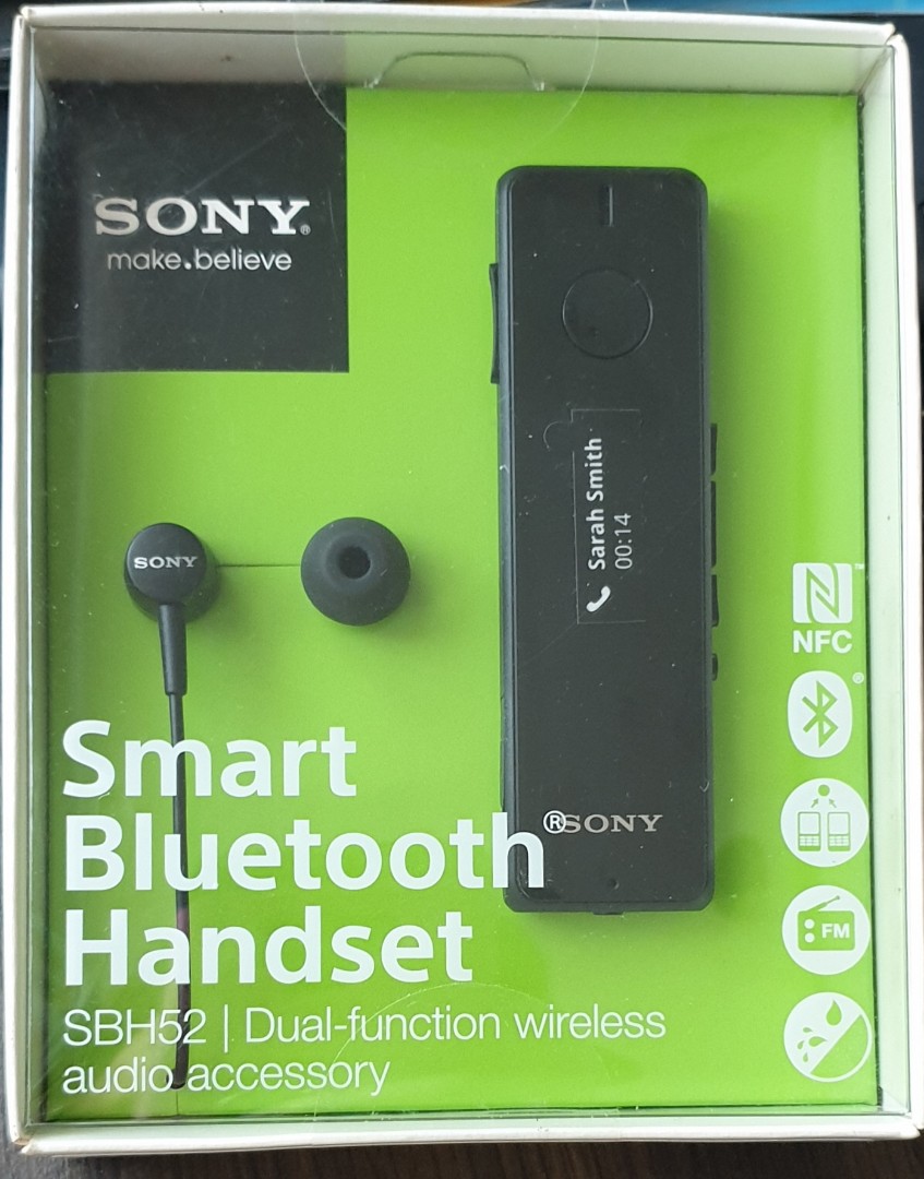 Sony Smart Bluetooth Handset Sbh52 Black Electronics Audio On Carousell