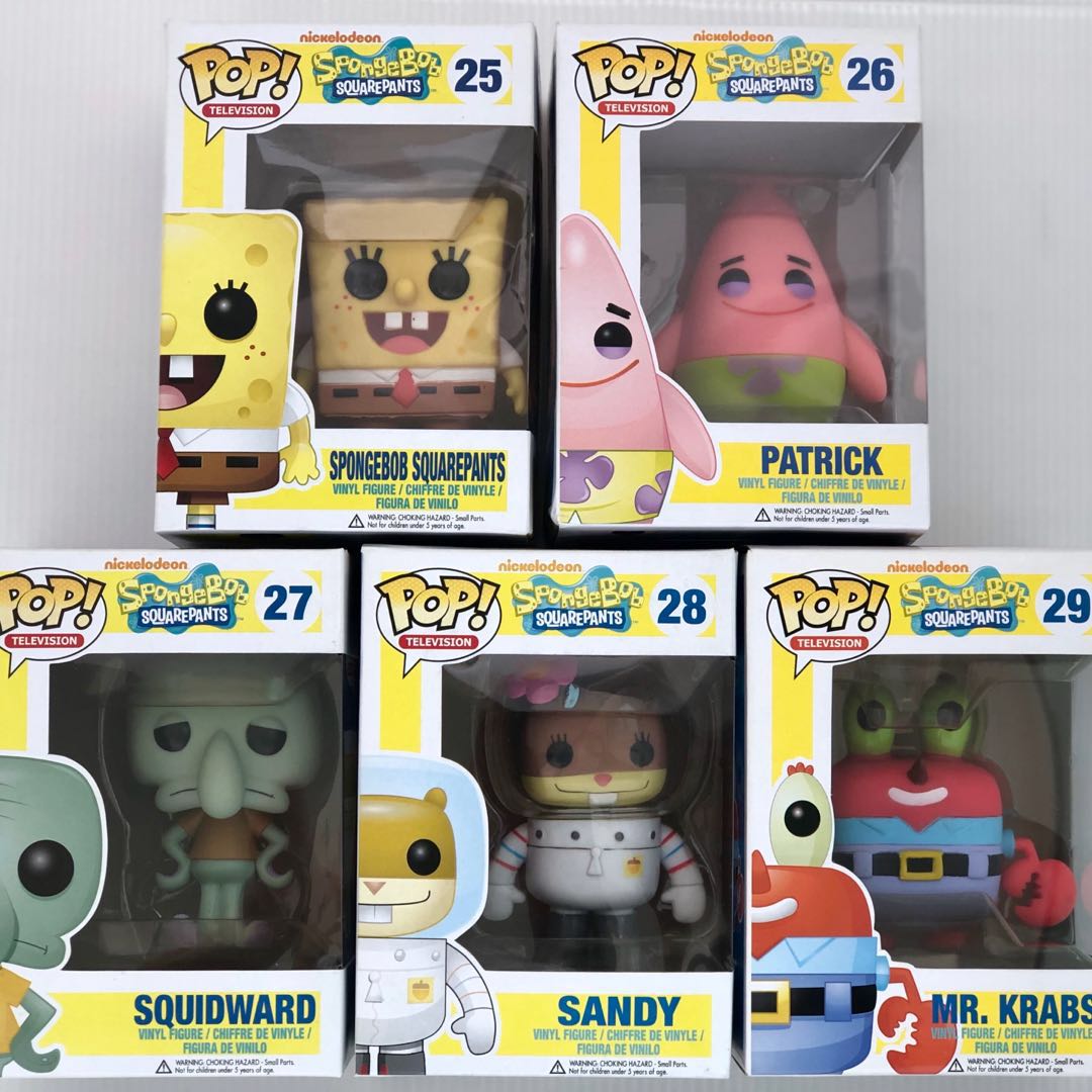 Spongebob funko clearance pop set