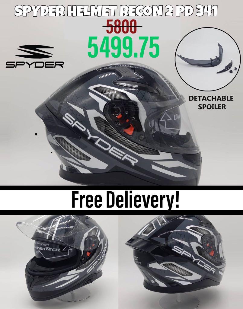 Spyder Motorcycle Helmet, Sports 