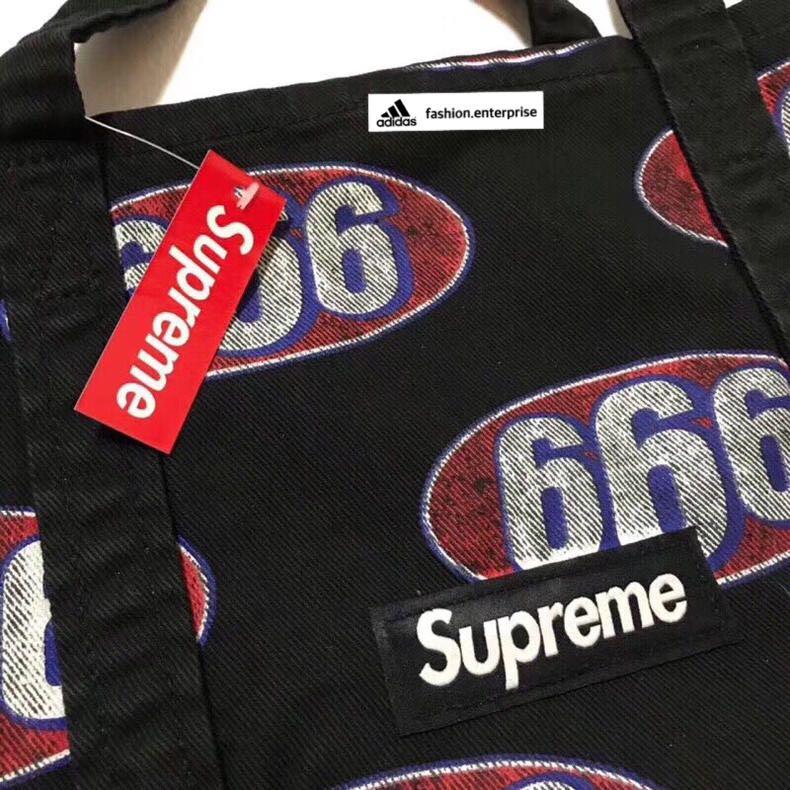 Supreme 666 Denim Tote Bag, Men's Fashion, Bags, Belt bags