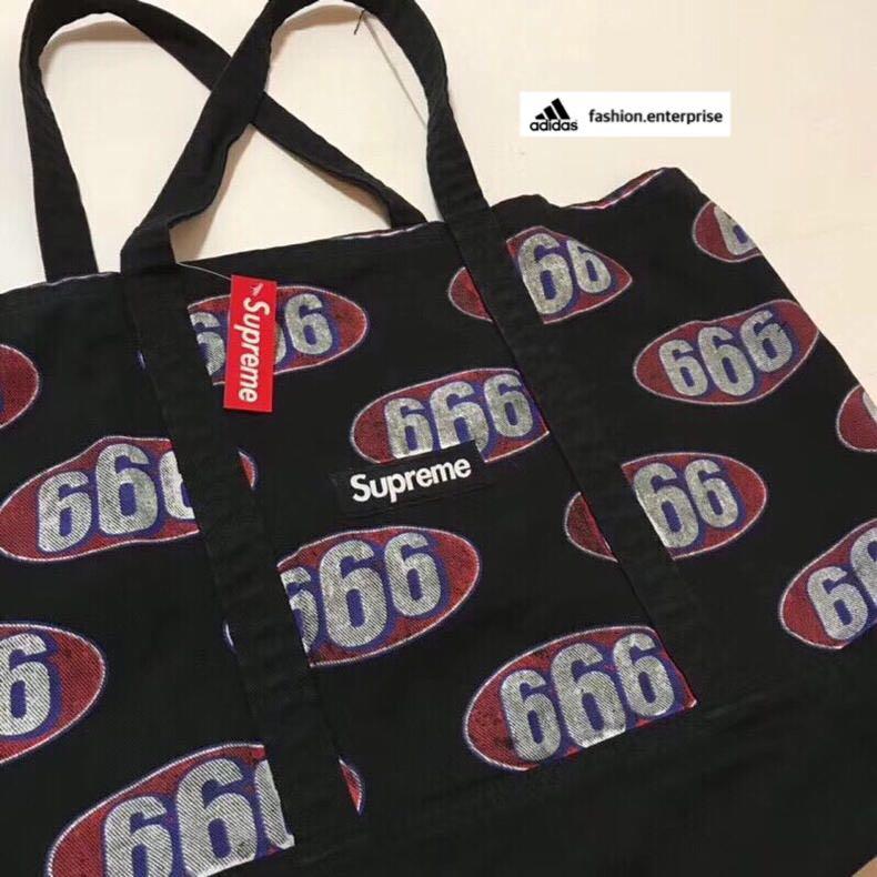 Supreme 666 Denim Tote Bag, Men's Fashion, Bags, Belt bags