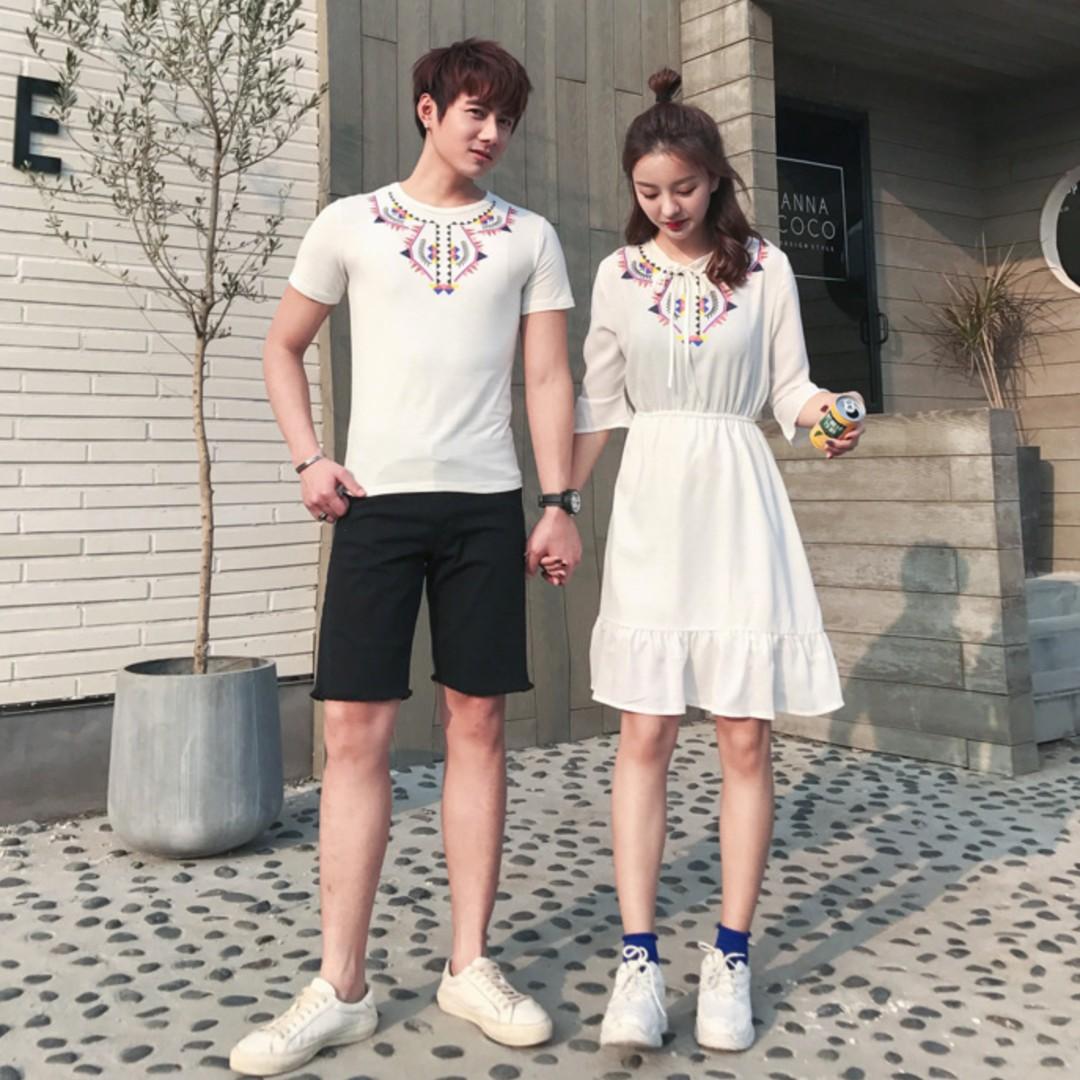 Couple wear dress