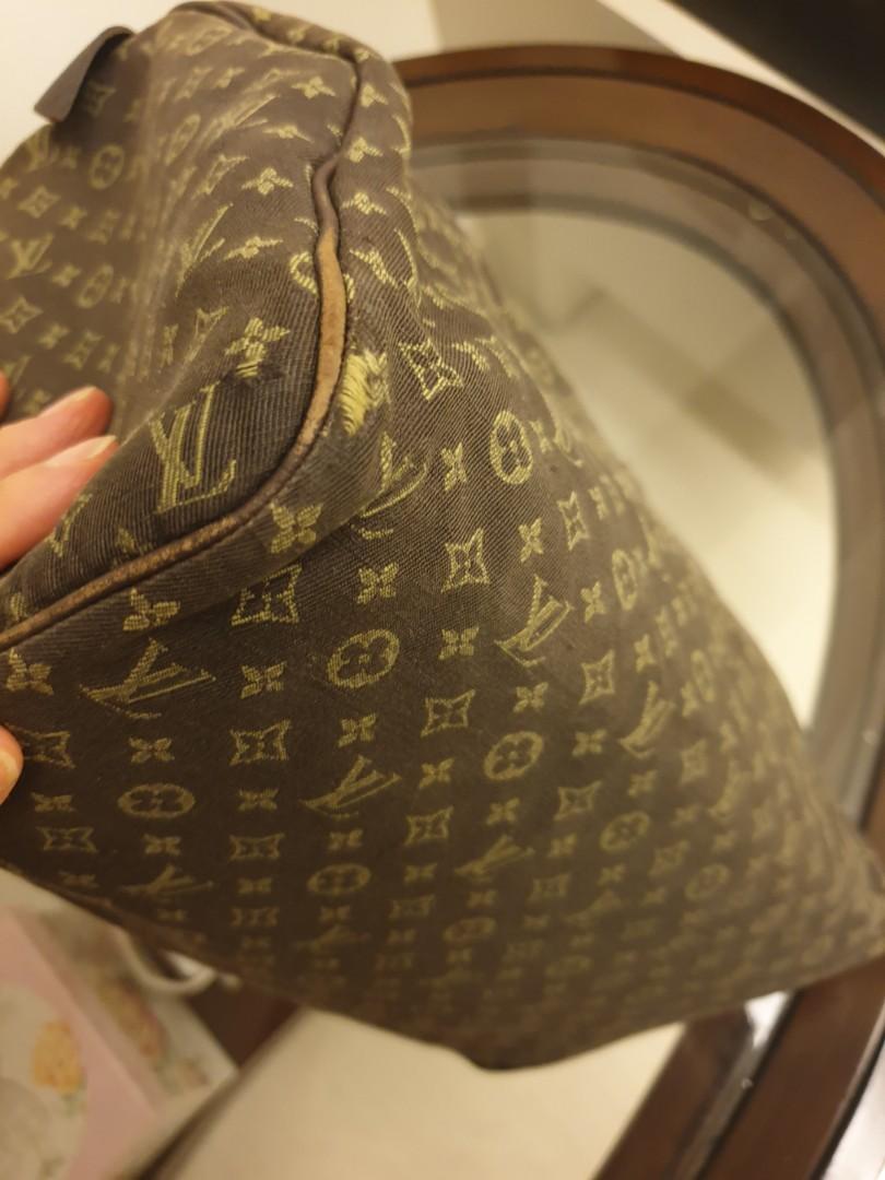 Speedy cloth handbag Louis Vuitton Brown in Cloth - 35675771