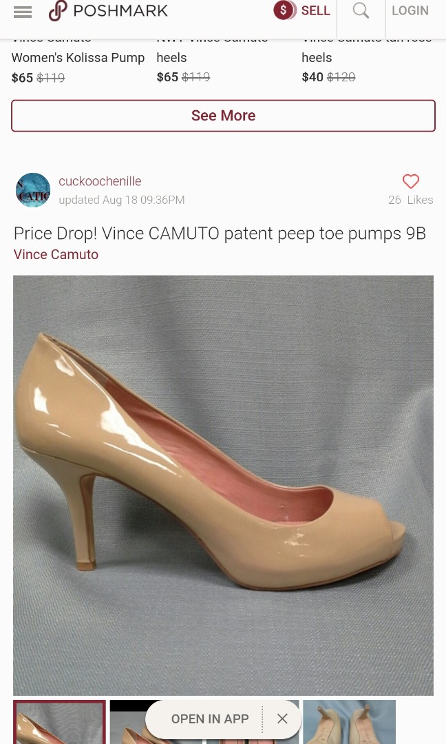 vince camuto peep toe pumps