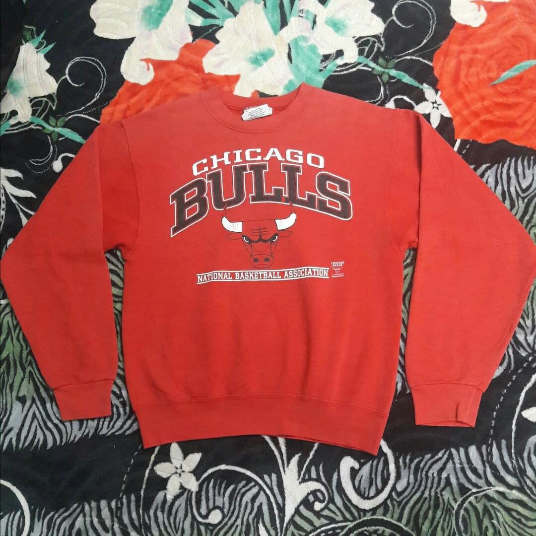 Vintage LEE Sport Chicago Bulls NBA V Neck Pullover Sweatshirt Men's Size  2XL