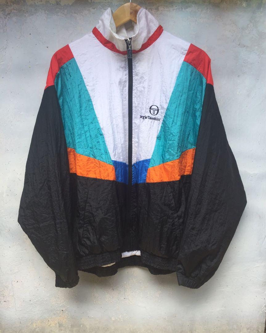 Vintage Sergio Tacchini Windbreaker, Men's Fashion, Tops & Sets