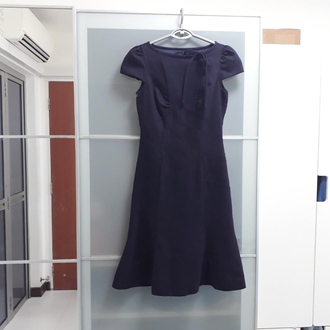 warehouse plum dress