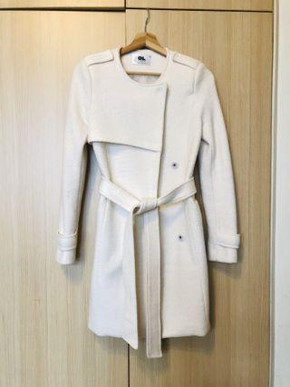 雪白OL厚大衣 韓國購入