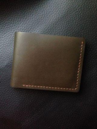 Leather slim wallet