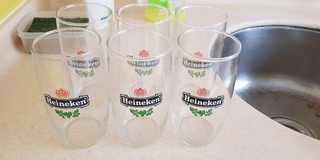 Heineken Beer Glass Vintage Collectibles