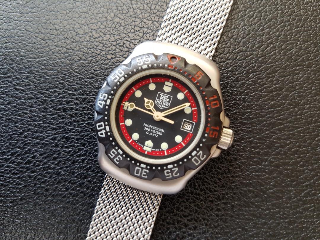90 S Classic Tag Heuer Formula 1 F1 Black Red Quartz Ladies Watch Luxury Watches On Carousell