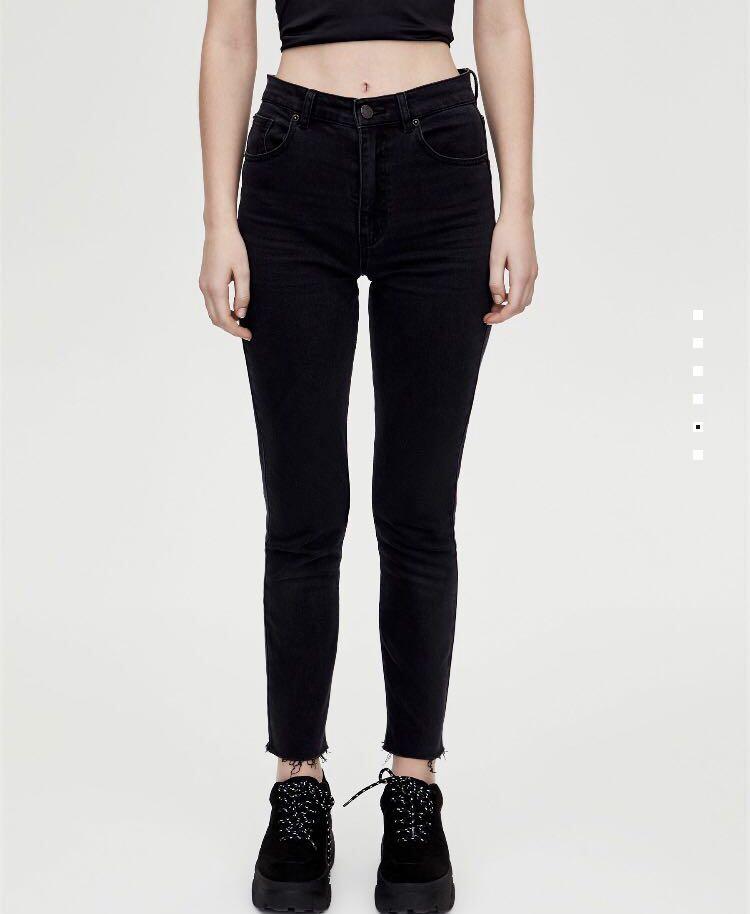 High waisted black jeans near me clearance