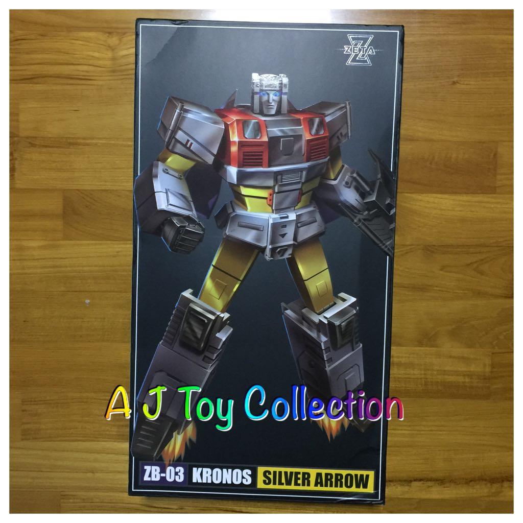 Transformers Zeta toys ZB-03 Kronos Silver Arrow in Stock