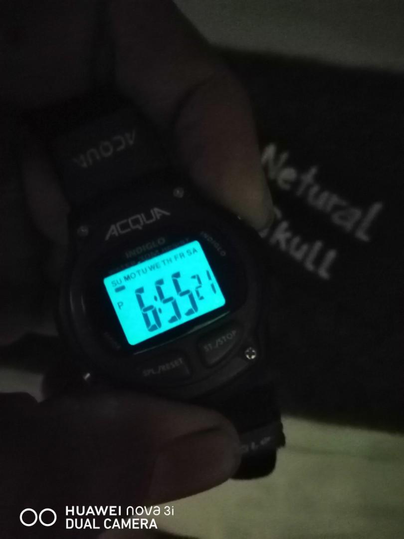 Acqua indiglo 2024 men s watch
