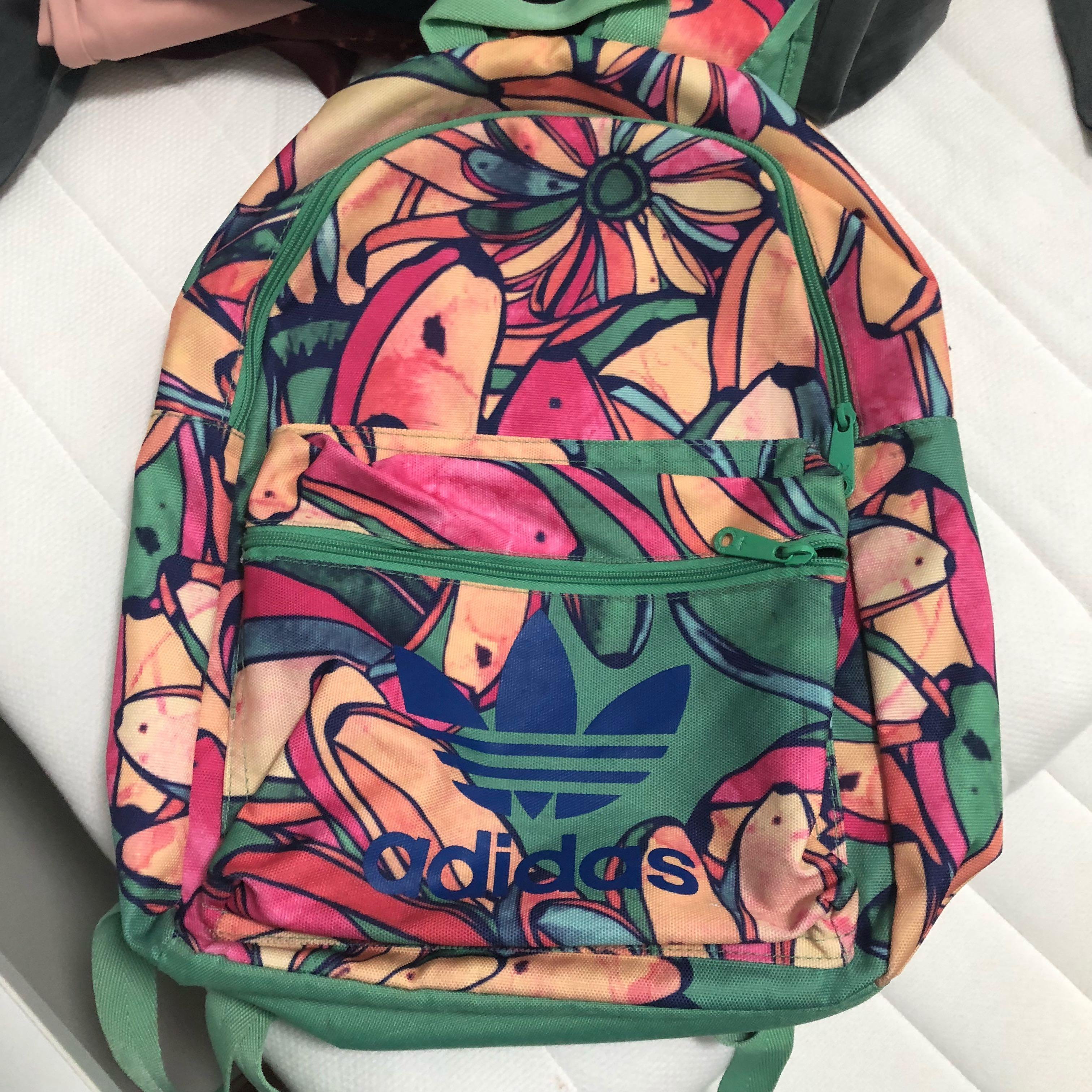 Adidas backpack flowers shop