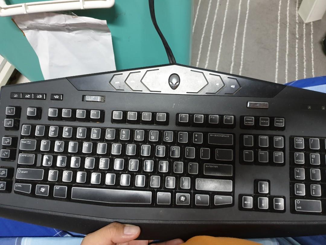 Alienware Tactx Keyboard Electronics Computer Parts Accessories On Carousell