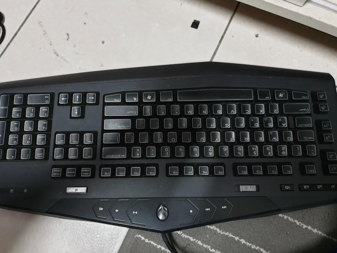 Alienware Tactx Keyboard Electronics Computer Parts Accessories On Carousell