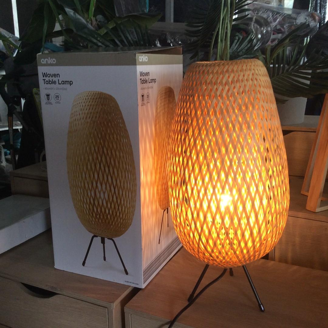 Anko Woven Table Lamp Furniture Home, Woven Table Lamp