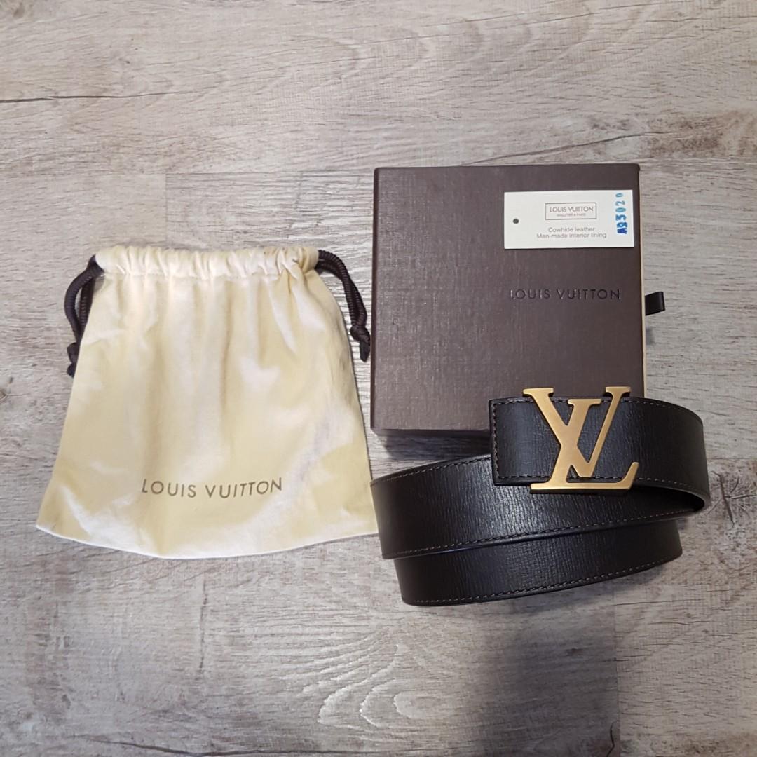 Louis Vuitton Damier Graphite 40mm LV Initiales Belt 120 48