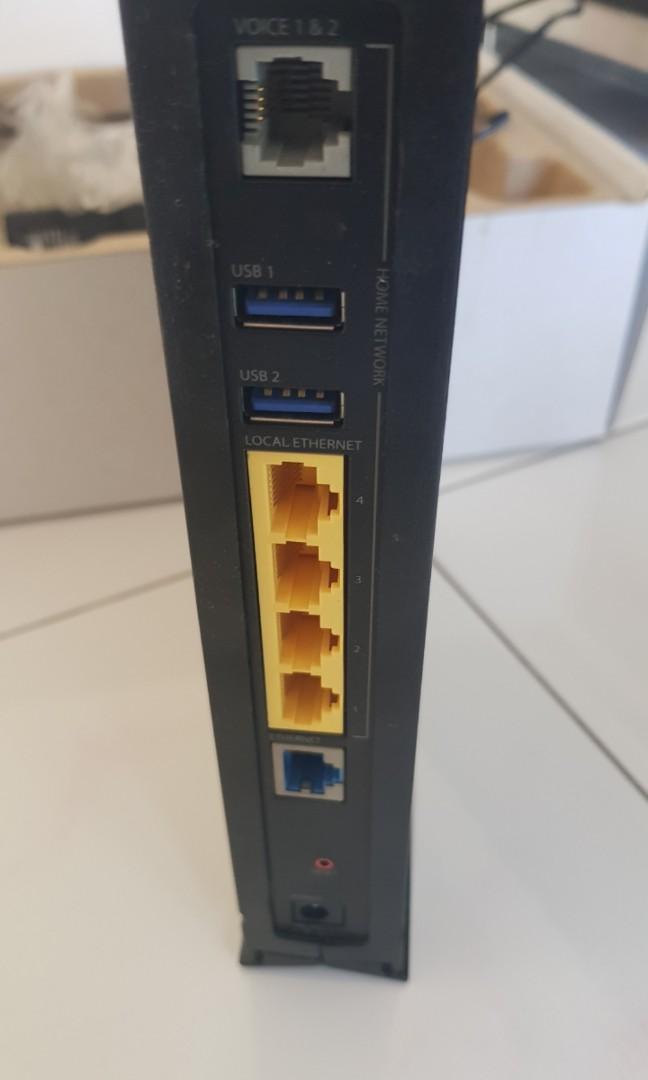 Aztech Fibre 2 in 1 router + modem (FG7003GRV(AC), Computers & Tech ...
