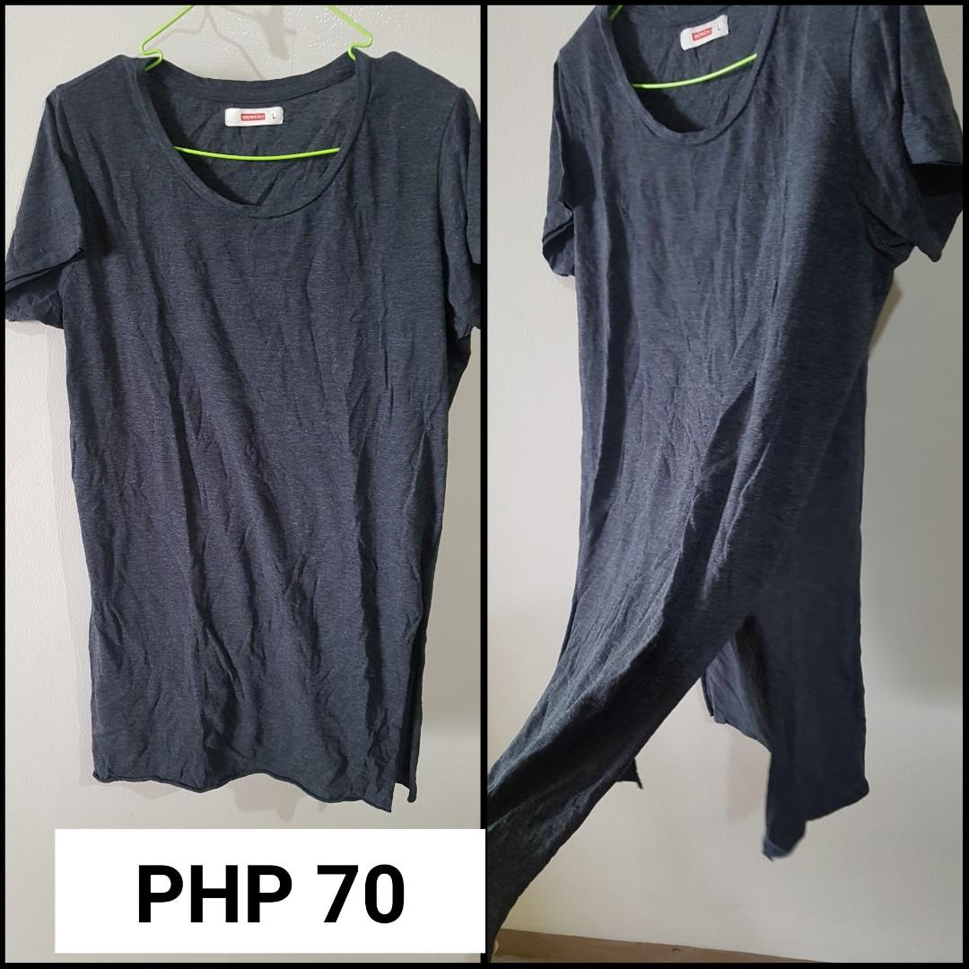 Bench Tshirt Dress With Side Slits 2 Colors Women S Fashion