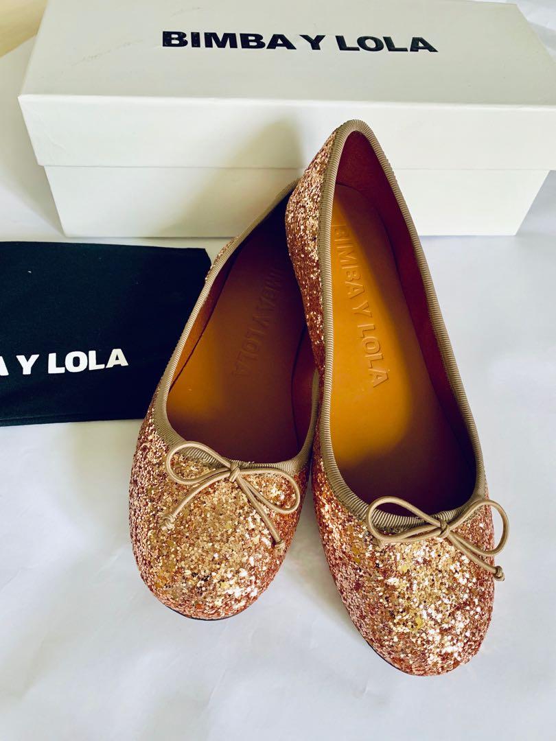 Glitter ballerina flats 2025