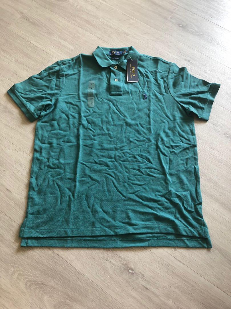 emerald green ralph lauren polo shirt