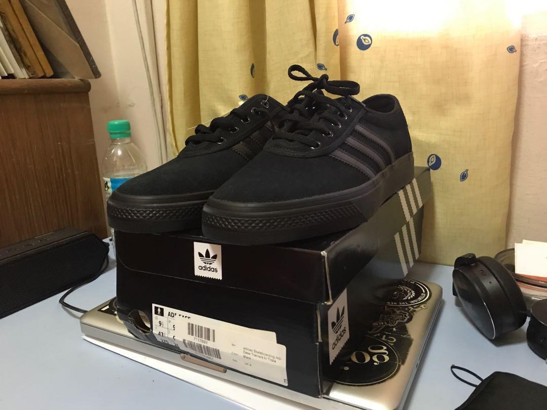 BNIB Adidas SB Adi Ease Trainers Triple Black Women s Fashion Footwear Sneakers on Carousell