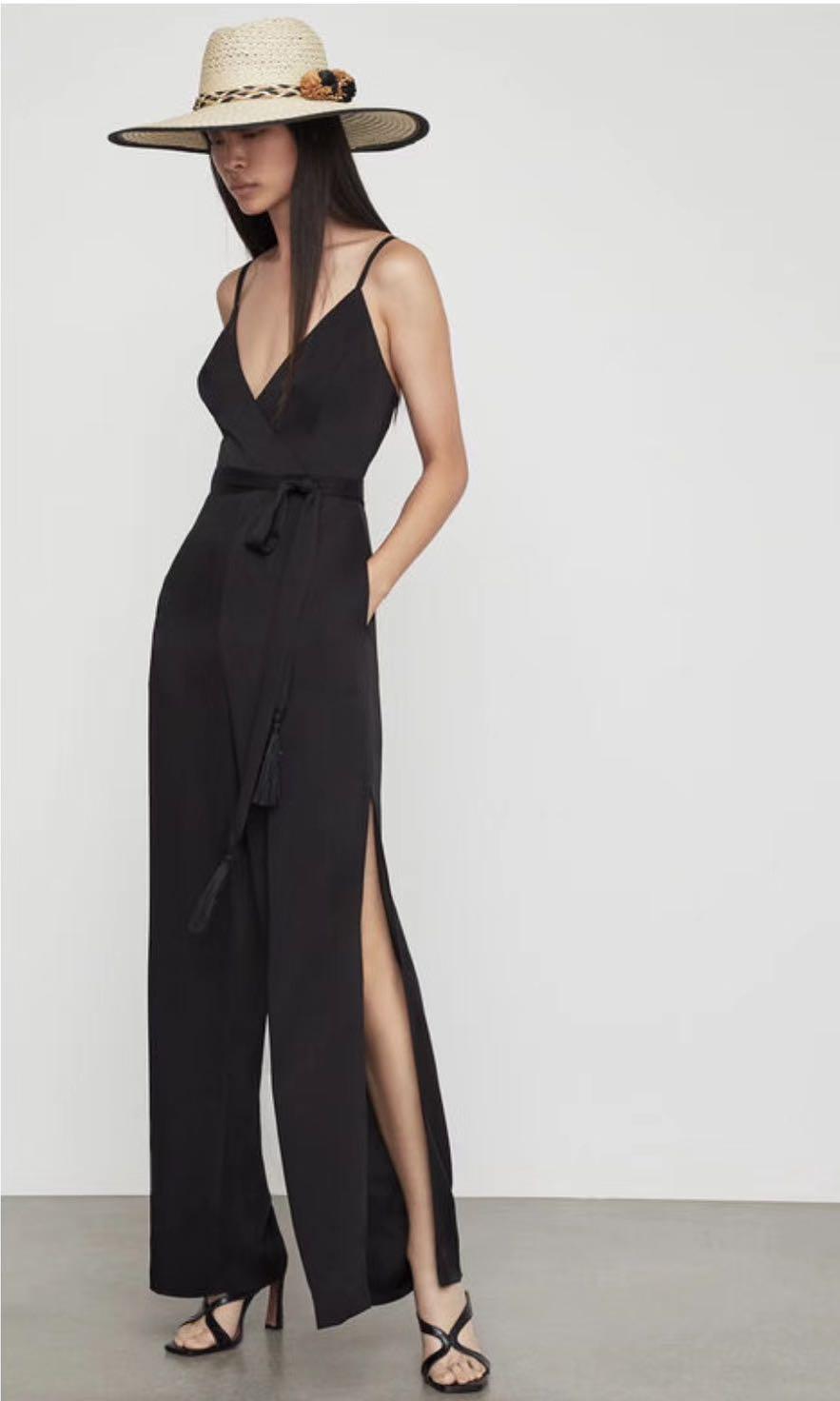 Bcbg faux wrap jumpsuit hotsell