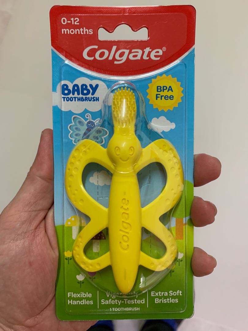colgate baby toothbrush and teether