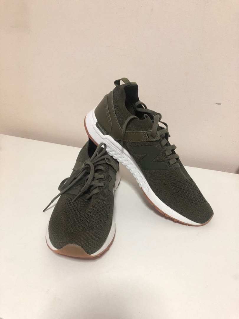 Brand New New Balance 247 Olive Green Us 8 5 Women S Fashion