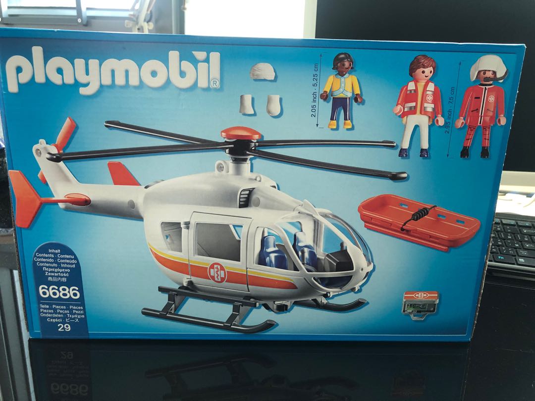 playmobil emergency medical helicopter