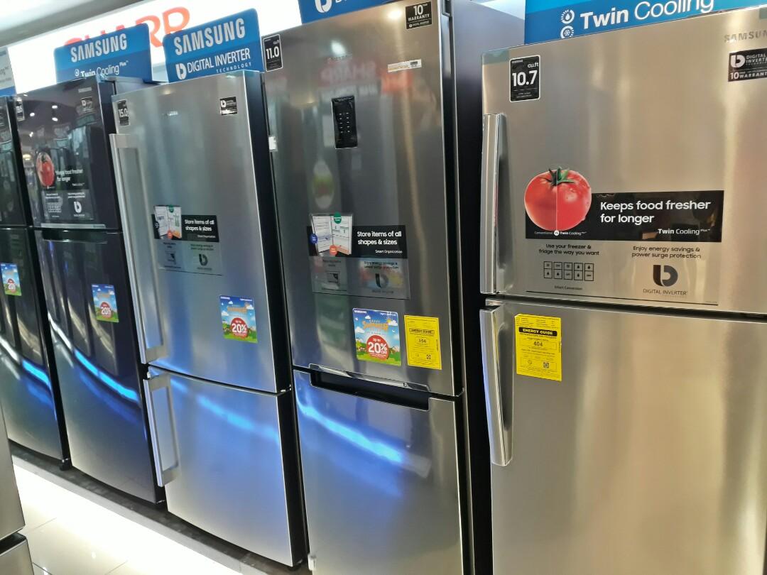 Samsung inverter two door no frost refrigerator 7 4cft 8 4cft 9cft up