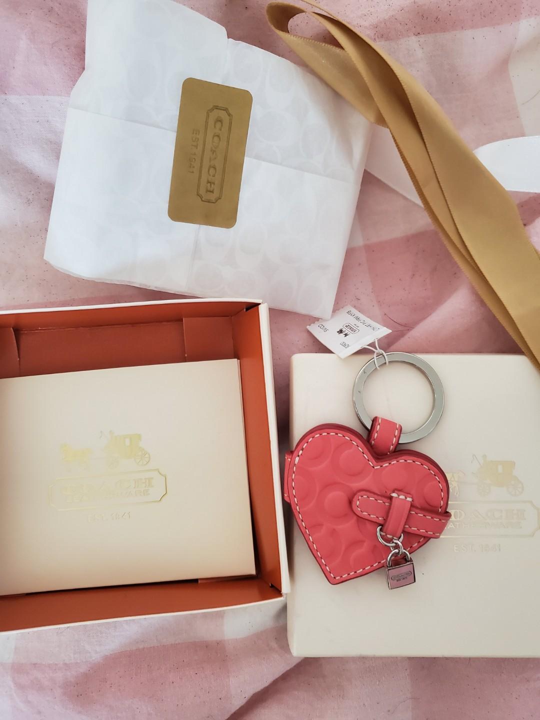 Coach Heart key chain Women s Fashion Accessories on Carousell